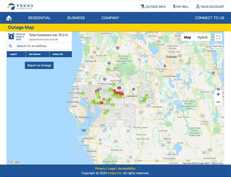 spectrum internet outage tampa|teco power outage map tampa.